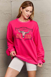 Simply Love Simply Love Full Size Round Neck Dropped Shoulder RODEO Graphic Sweatshirt - Happily Ever Atchison Shop Co.