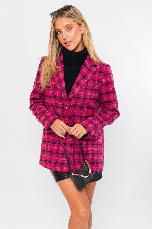 Single Button Blazer Coat - Happily Ever Atchison Shop Co.