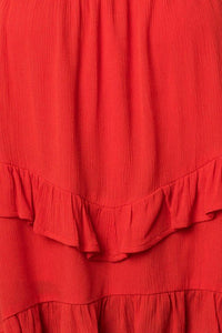 Sleeveless Asymmetrical Hem Line Tiered Top - Happily Ever Atchison Shop Co.