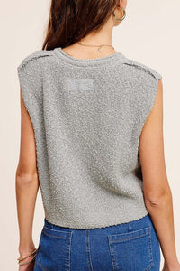 Slouchy Cropped Extended Sleeve Sweater Top - Happily Ever Atchison Shop Co.