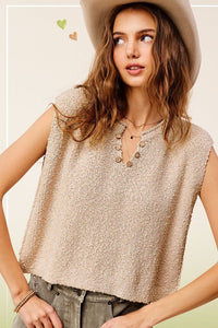 Slouchy Cropped Extended Sleeve Sweater Top - Happily Ever Atchison Shop Co.