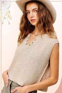 Slouchy Cropped Extended Sleeve Sweater Top - Happily Ever Atchison Shop Co.