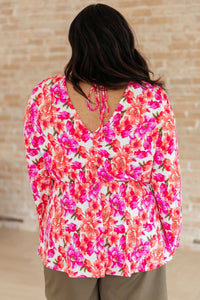 Smile Like You Mean It Floral Peplum - Happily Ever Atchison Shop Co.