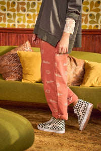 Smiley Face Pattern Baggy Causal Pants - Happily Ever Atchison Shop Co.