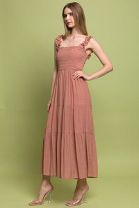 Smocked Bodice Maxi Dress - Happily Ever Atchison Shop Co.