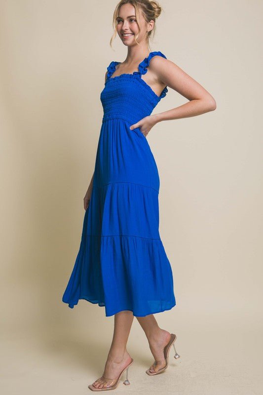 Smocked Bodice Maxi Dress - Happily Ever Atchison Shop Co.