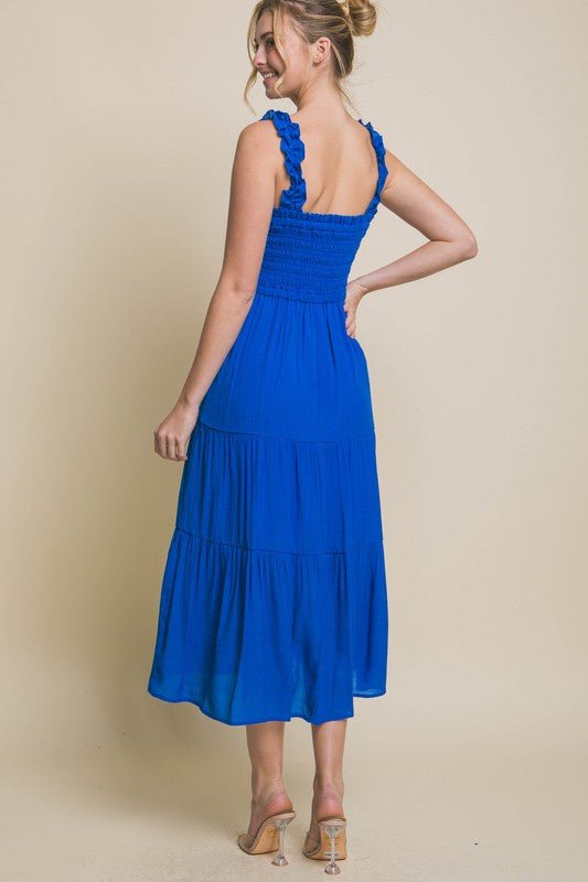 Smocked Bodice Maxi Dress - Happily Ever Atchison Shop Co.