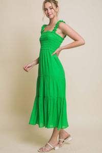 Smocked Bodice Maxi Dress - Happily Ever Atchison Shop Co.