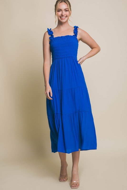 Smocked Bodice Maxi Dress - Happily Ever Atchison Shop Co.