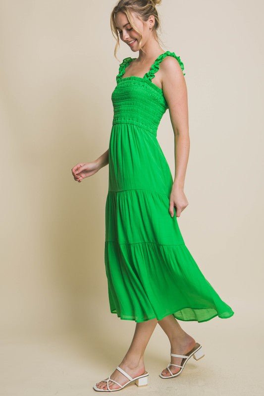 Smocked Bodice Maxi Dress - Happily Ever Atchison Shop Co.