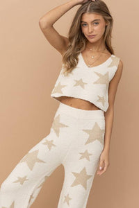 Soft Star Print Tank Pant Set - Happily Ever Atchison Shop Co.