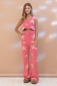 Soft Star Print Tank Pant Set - Happily Ever Atchison Shop Co.