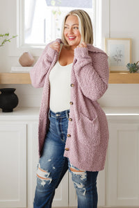 Soft Wisteria Hooded Cardigan - Happily Ever Atchison Shop Co.