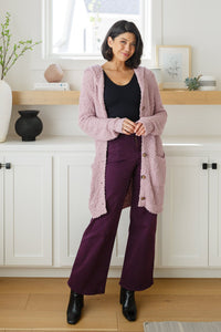 Soft Wisteria Hooded Cardigan - Happily Ever Atchison Shop Co.