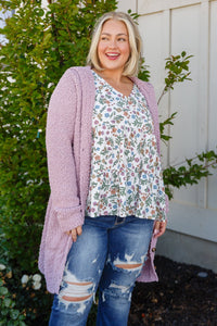 Soft Wisteria Hooded Cardigan - Happily Ever Atchison Shop Co.