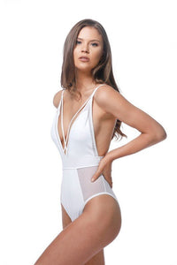 SOLID MESH BLACK SEXY ONE PIECE - Happily Ever Atchison Shop Co.