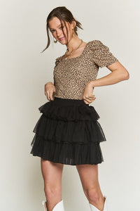 SOLID MESH TIERED SKIRTS - Happily Ever Atchison Shop Co.