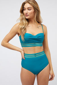 Solid Two Piece Swimsuit - Happily Ever Atchison Shop Co.