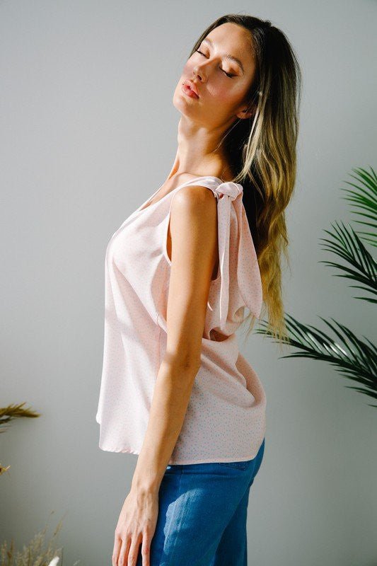 Solid V - Neck Sleeveless Top - Happily Ever Atchison Shop Co.