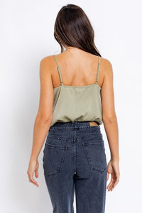 Spaghetti Strap Cowl Neck Bodysuit - Happily Ever Atchison Shop Co.