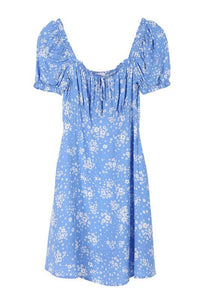 SS Puff Sleeve Dress - Happily Ever Atchison Shop Co.