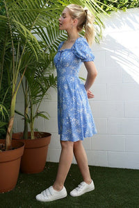 SS Puff Sleeve Dress - Happily Ever Atchison Shop Co.