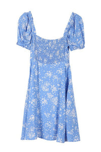 SS Puff Sleeve Dress - Happily Ever Atchison Shop Co.