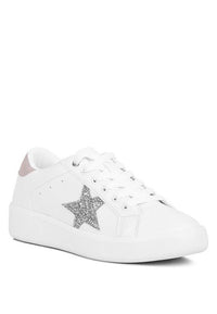 Starry Glitter Star Detail Sneakers - Happily Ever Atchison Shop Co.