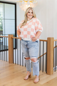 Start Me Up Checkered Sweater - Happily Ever Atchison Shop Co.