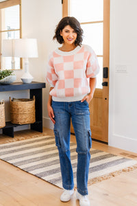 Start Me Up Checkered Sweater - Happily Ever Atchison Shop Co.