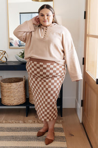 Start Your Engines Checkered Midi Skirt - Happily Ever Atchison Shop Co.