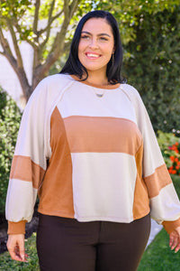 Status Quo Boxy Long Sleeve Top - Happily Ever Atchison Shop Co.
