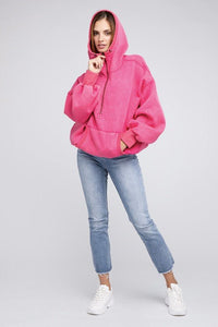 Stitch Detailed Elastic Hem Hoodie - Happily Ever Atchison Shop Co.