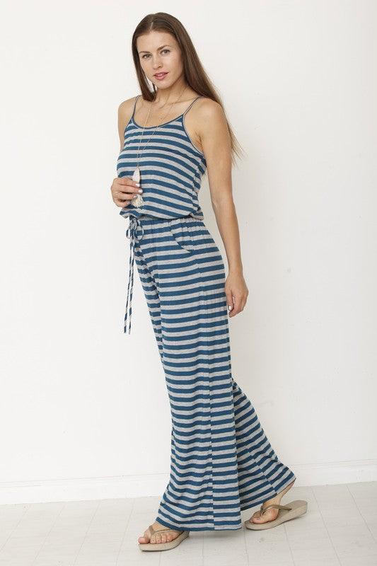 Stripe Jumpsuit - Happily Ever Atchison Shop Co.