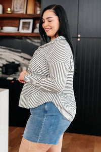 Striped Serendipity Pullover - Happily Ever Atchison Shop Co.