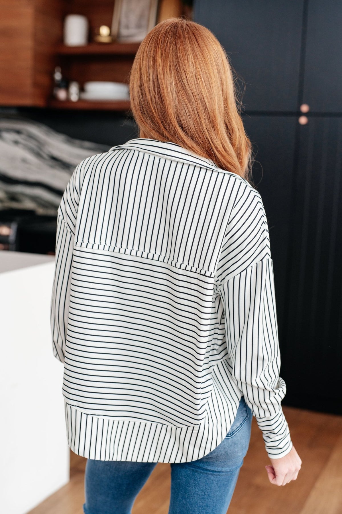 Striped Serendipity Pullover - Happily Ever Atchison Shop Co.