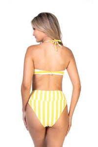 Stripped bandeau bikini set - Happily Ever Atchison Shop Co.