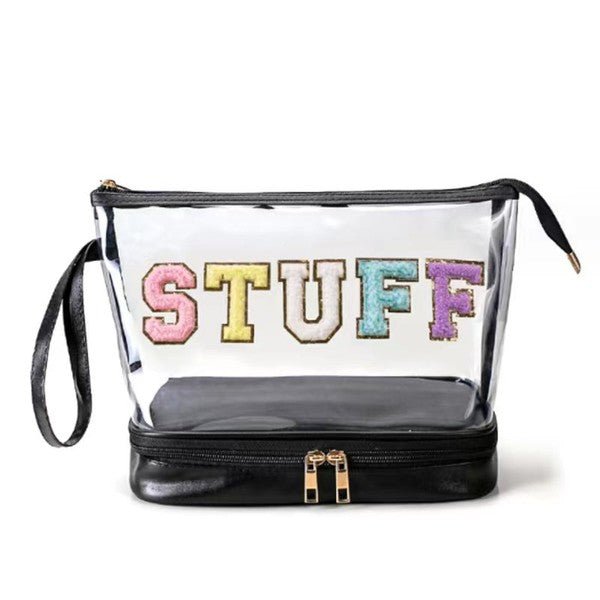 STUFF Make up Cosmetic Bag Travel Organizer Case - Happily Ever Atchison Shop Co.