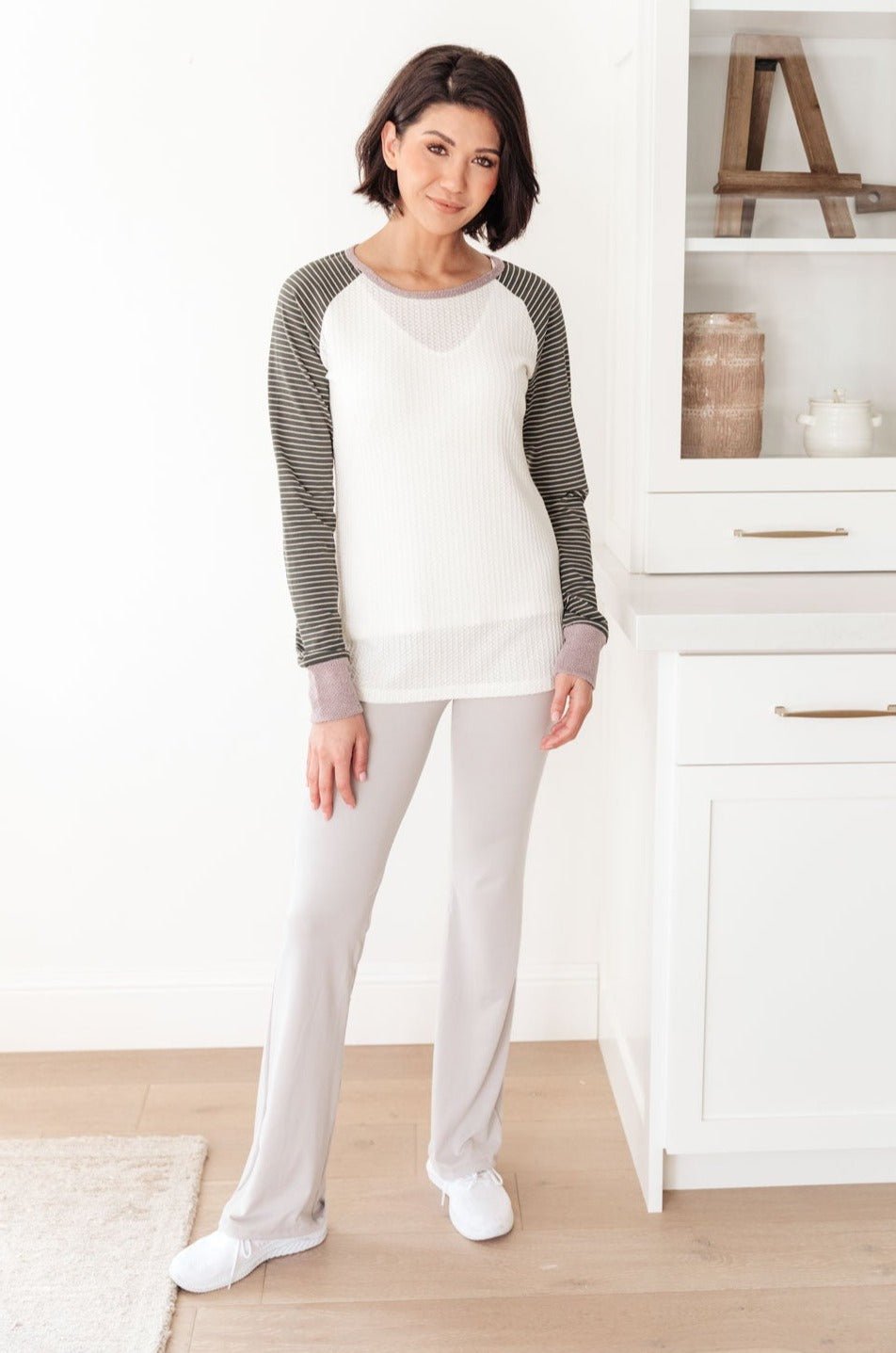 Suave Stripes Raglan Top - Happily Ever Atchison Shop Co.