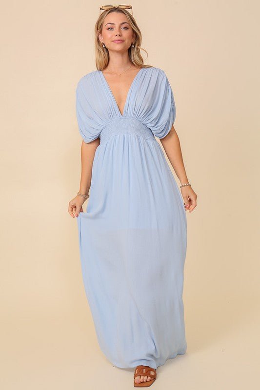 Summer Spring Vacation Maxi Sundress Lined - Happily Ever Atchison Shop Co.