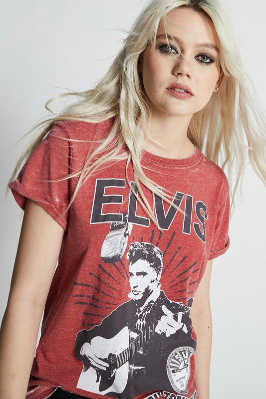 Sun Records X Elvis Burnout Tee - Happily Ever Atchison Shop Co.