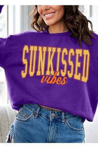 Sunkissed Vibes Graphic Fleece Sweatshirts - Happily Ever Atchison Shop Co.