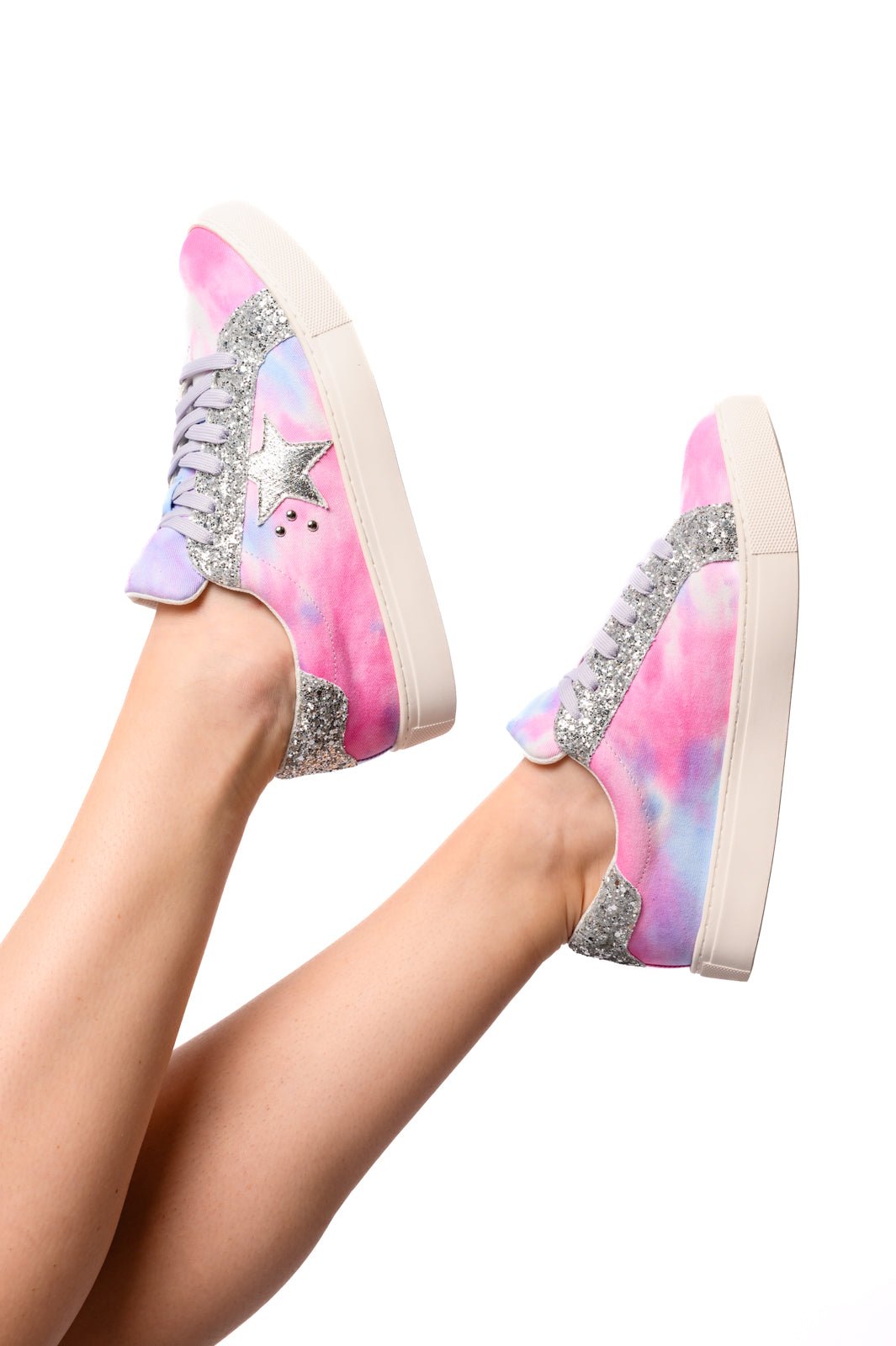 Supernova Sneakers in Pastel Tie Dye - Happily Ever Atchison Shop Co.