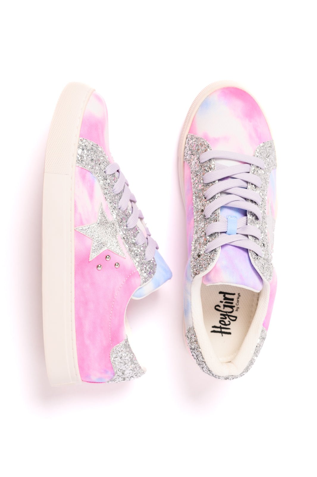Supernova Sneakers in Pastel Tie Dye - Happily Ever Atchison Shop Co.