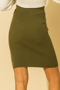 Sweet Babe High - Waisted Rib - Knit Pencil Skirt - Happily Ever Atchison Shop Co.