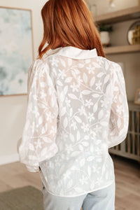 Sweet Serotonin Lace Button Up - Happily Ever Atchison Shop Co.