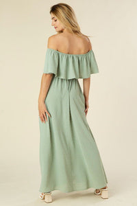 Swiss Dot Off - Shoulder Dress - Happily Ever Atchison Shop Co.