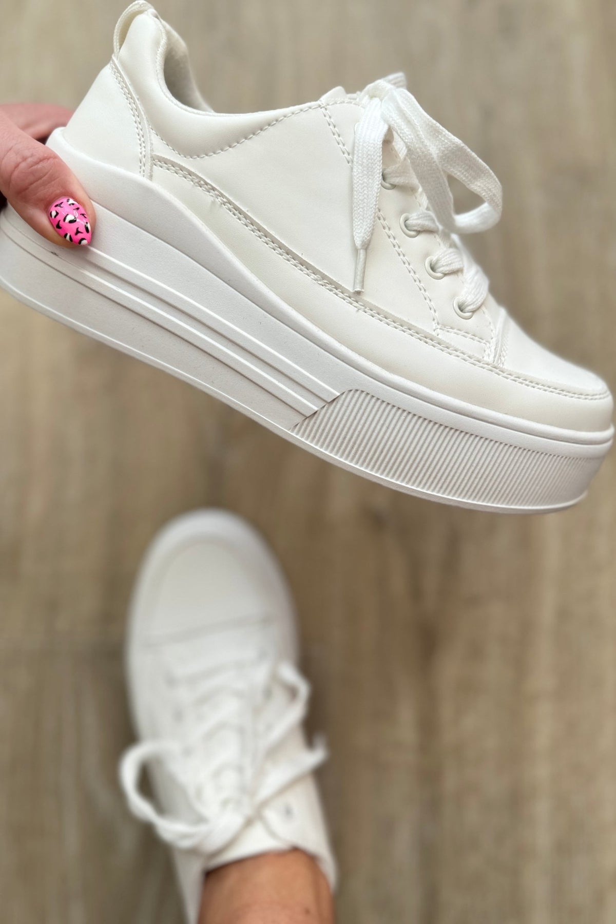 Take You Anywhere Sneakers in White - Happily Ever Atchison Shop Co.