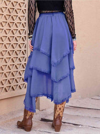 Tasha Tiered Midi Skirt - Happily Ever Atchison Shop Co.