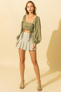 Tease Me Plaid Pleated Skater Mini Skirt - Happily Ever Atchison Shop Co.